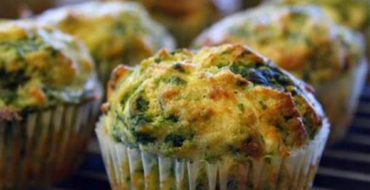 Muffins με σπανάκι